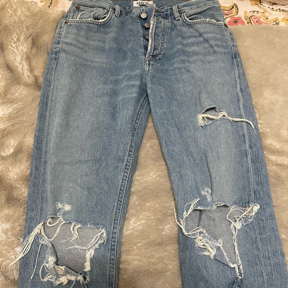 AGOLDE distressed jeans Jamie high rise classic in Dakota